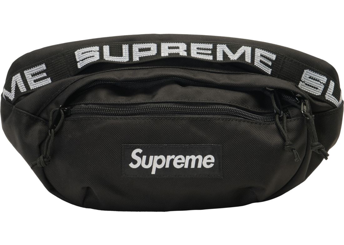 Supreme-Waist-Bag-SS18-Black